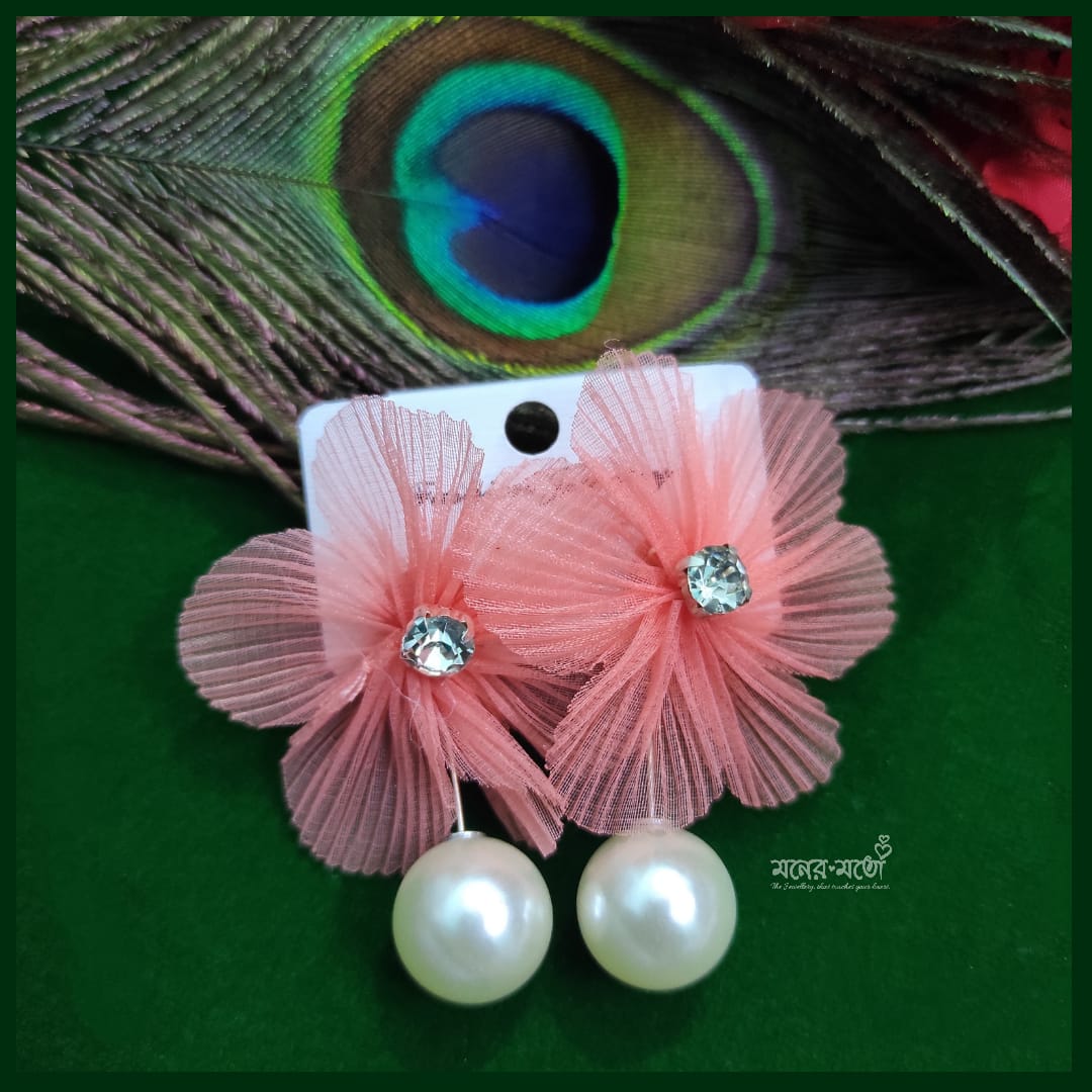 Oomph Peach Earrings - Buy Oomph Peach Earrings online in India