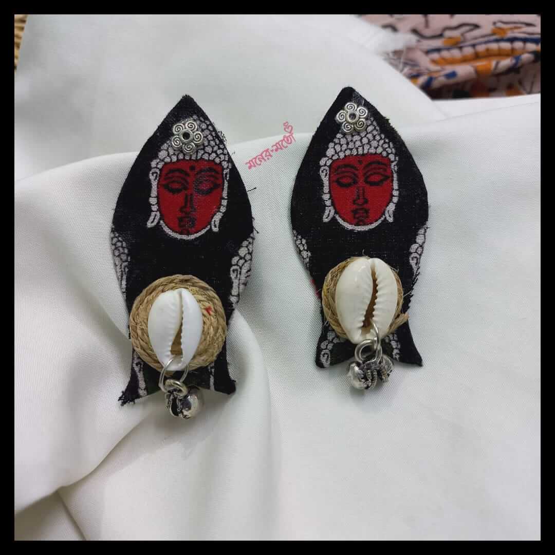 Buy Bengali Ethnic Golden Jhumki Earrings Set at Amazon.in