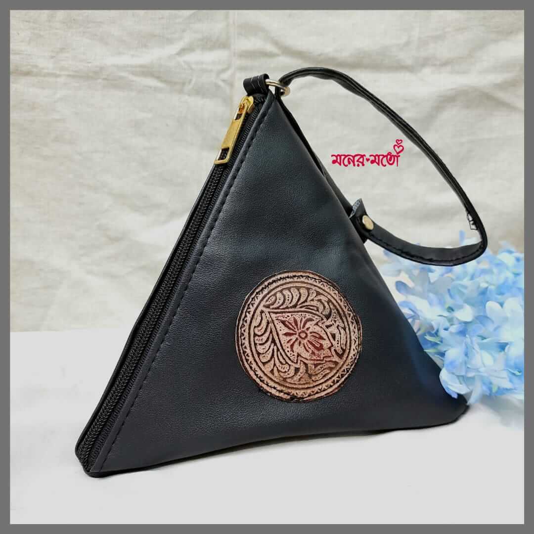 YOUI-GIFTS Women's Triangle Shape PU Leather Handbag Mini Casual Purse  Shoulder Bag Satchel - Walmart.com