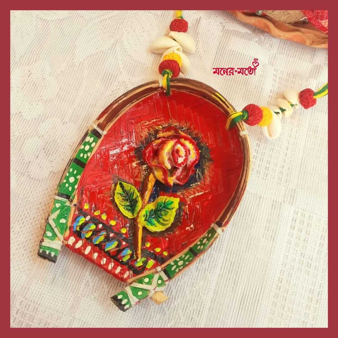 Handmade Clay Necklace Set  Moner Moto - মনের মতো